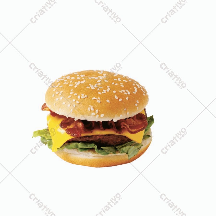 Hambúrguer com Bacon e Queijo imagem