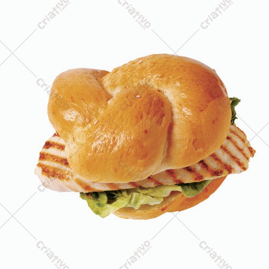 Sanduíche de Frango Grelhado com Pão de Sementes