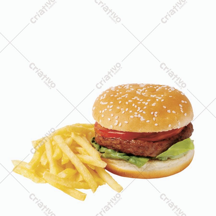 Hambúrguer com Batata Frita