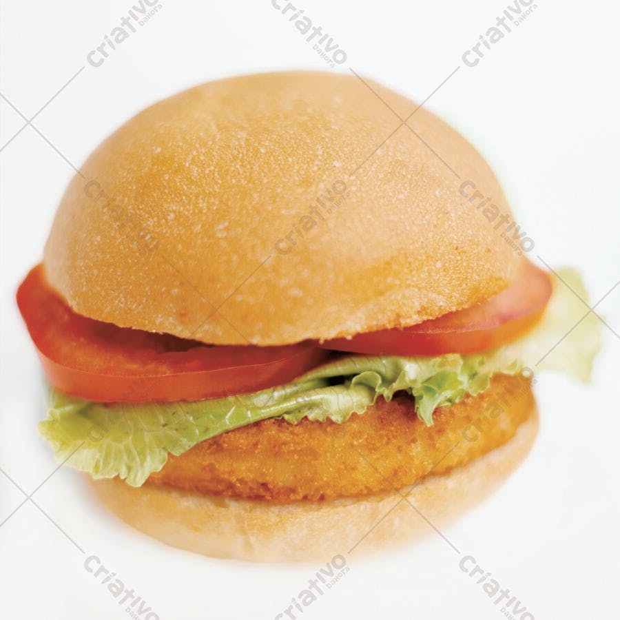 Hambúrguer simples com tomate e alface