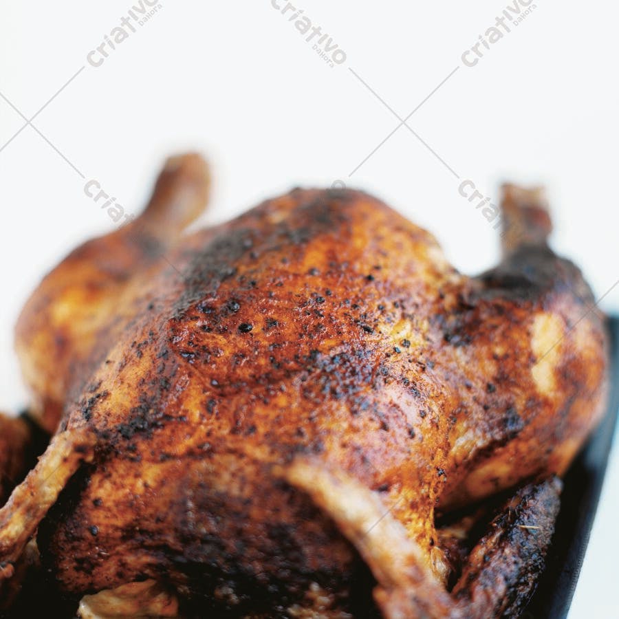 Frango assado crocante temperado