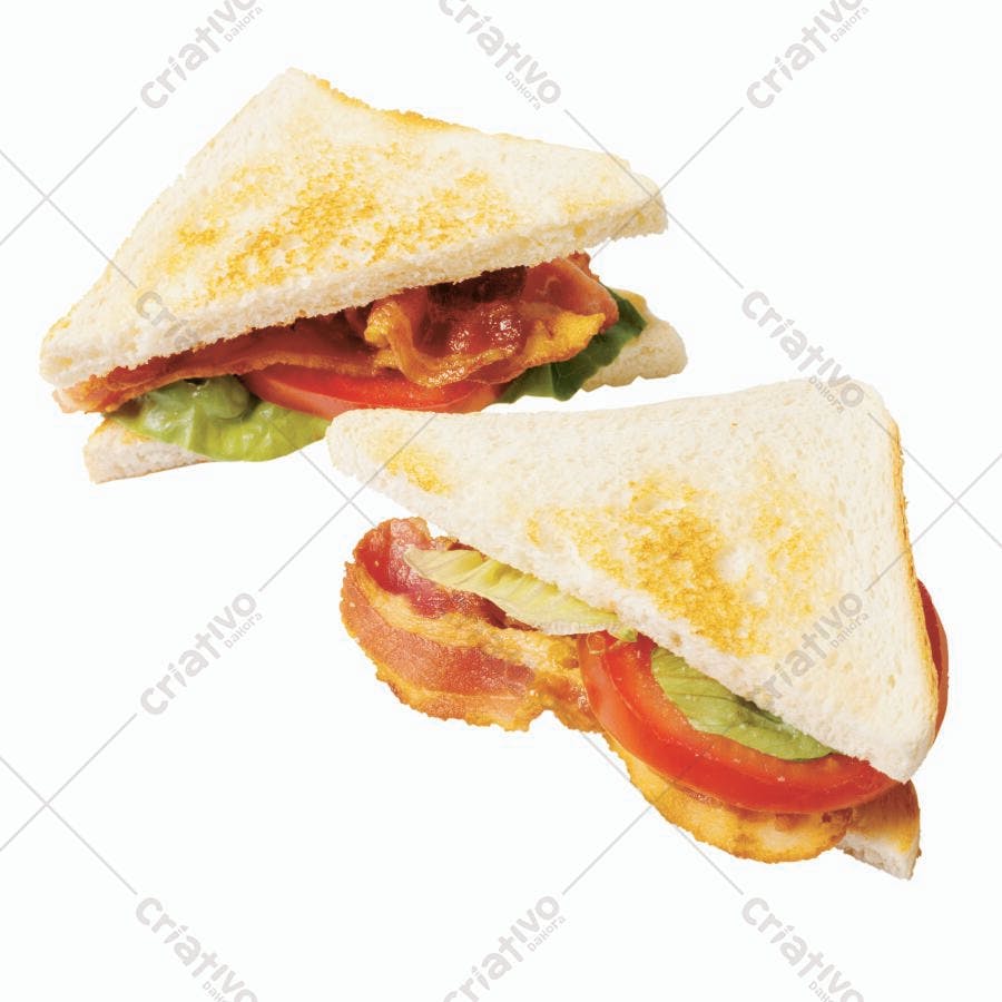 Sanduíche de Bacon com Tomate e Alface
