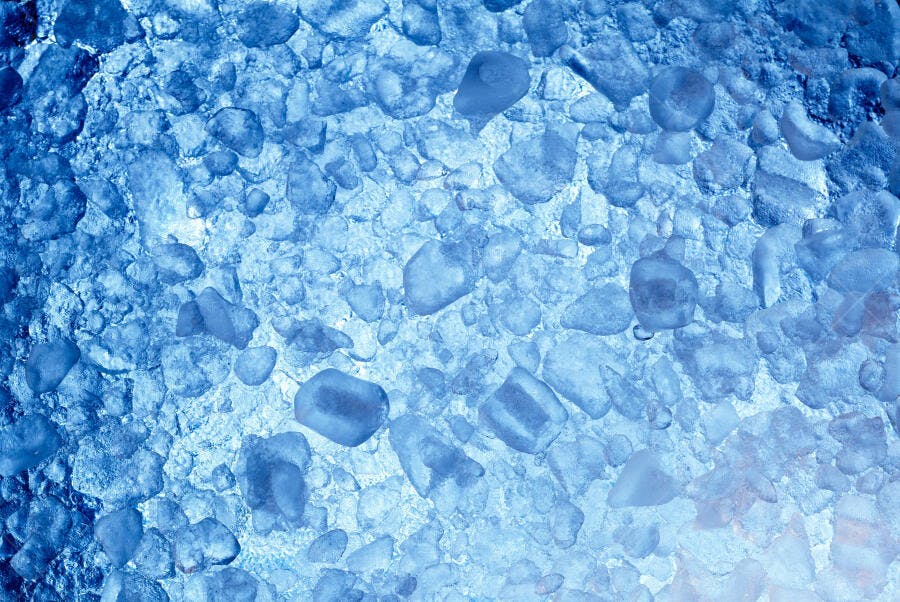 Gelo azul textura fundo frio