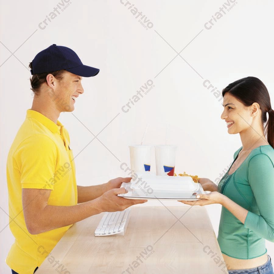 Entrega de pedido de fast food sorriso