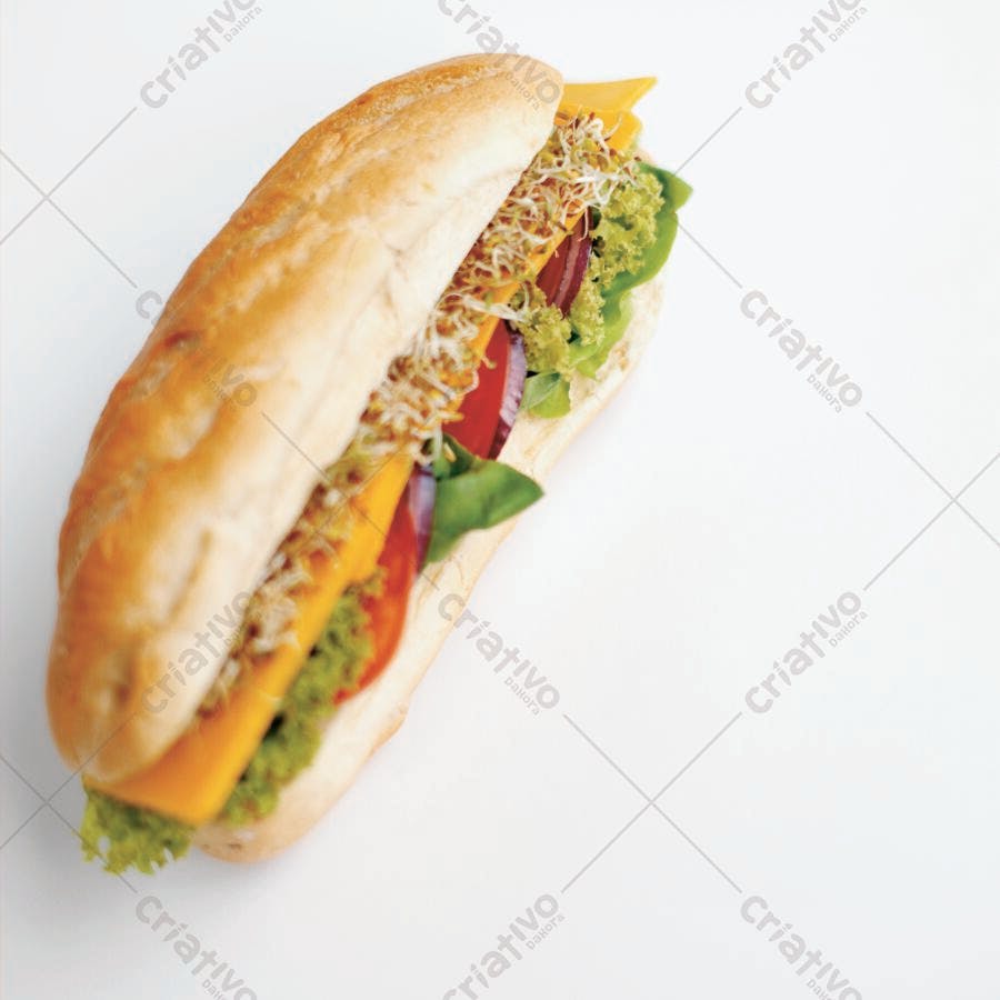 Sanduíche vegetariano com queijo cheddar