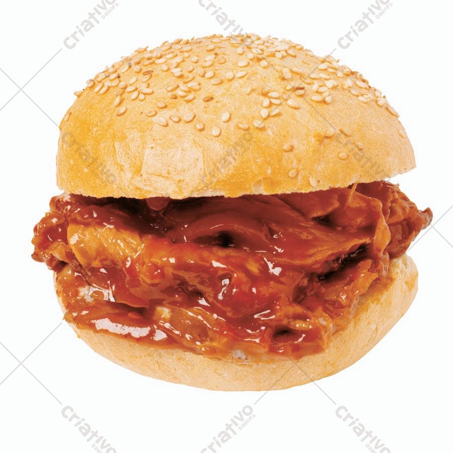 Sanduíche de carne com molho barbecue
