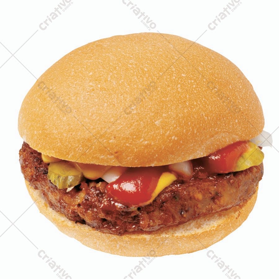 Hambúrguer suculento com queijo mostarda e picles