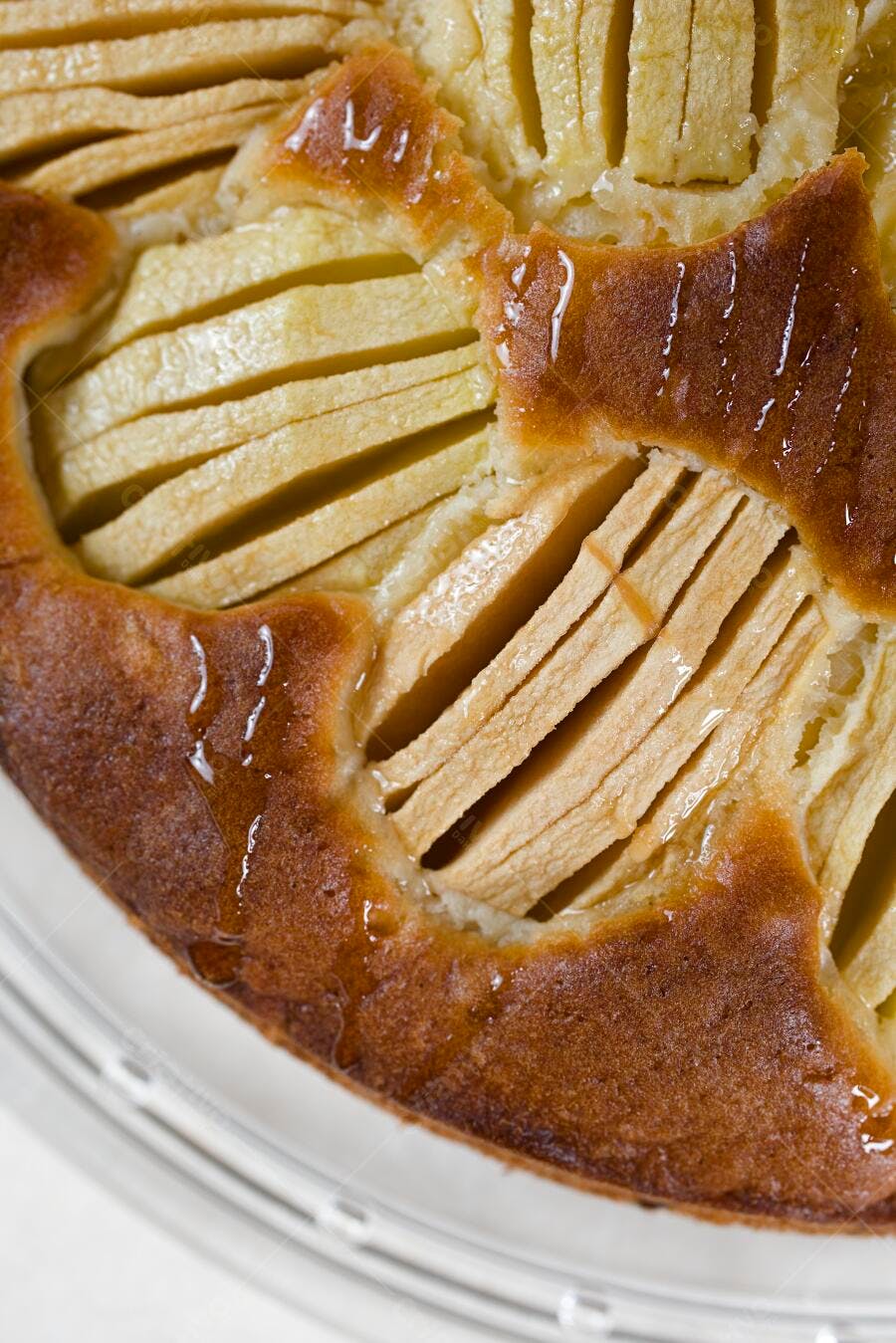 Torta de Maçã assada com calda