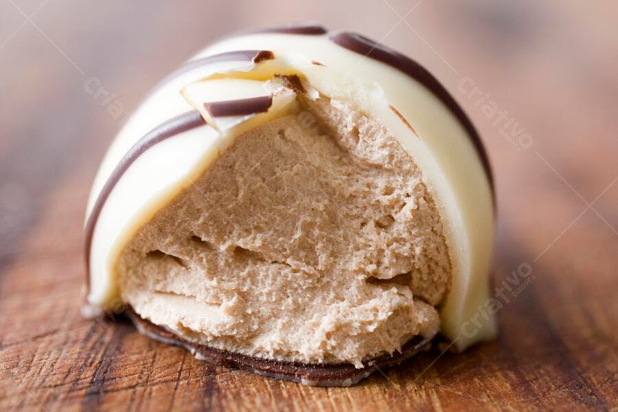 Chocolate branco com recheio cremoso