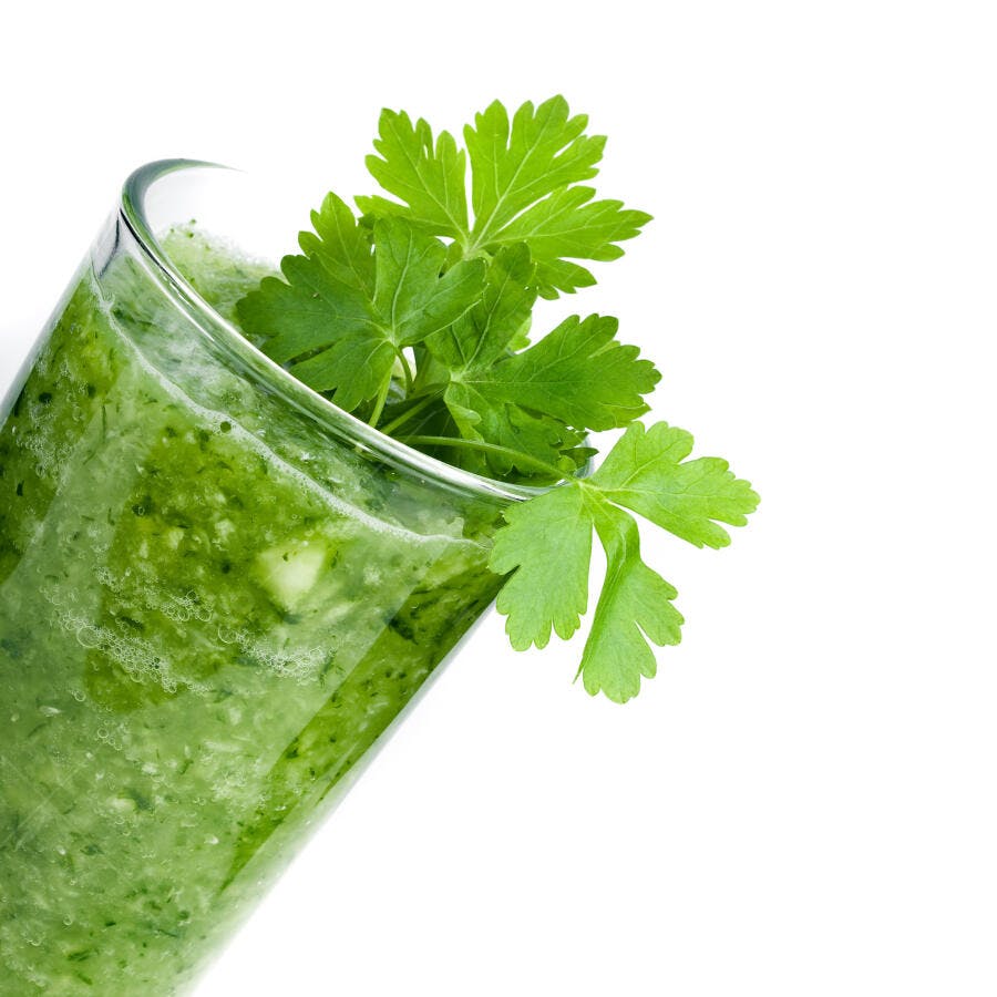 Suco Verde com Salsa Fresco