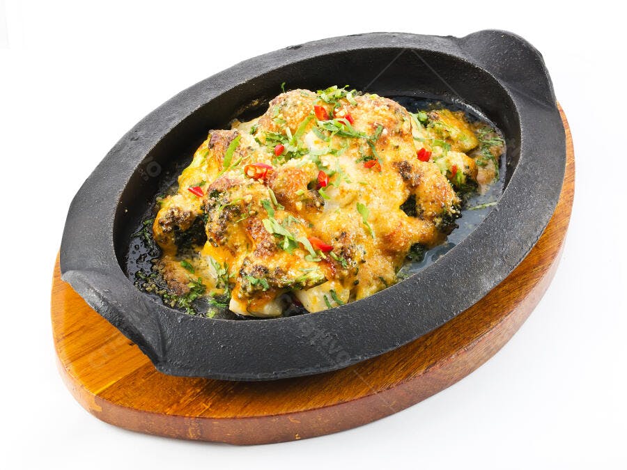 Prato de Brócolis gratinado com queijo