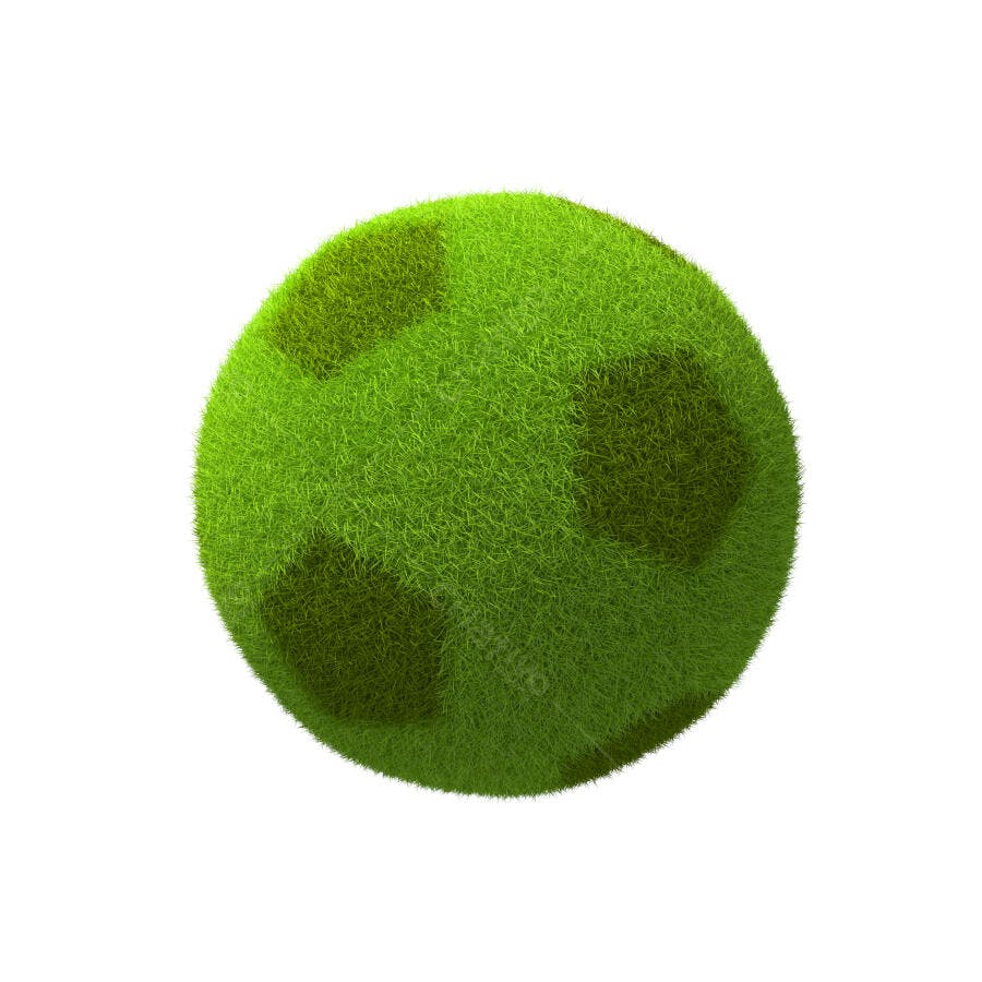 Bola de grama ecologicamente correta