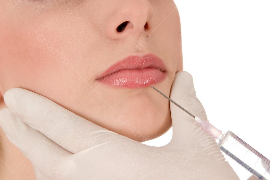 Preenchimento labial procedimento estético