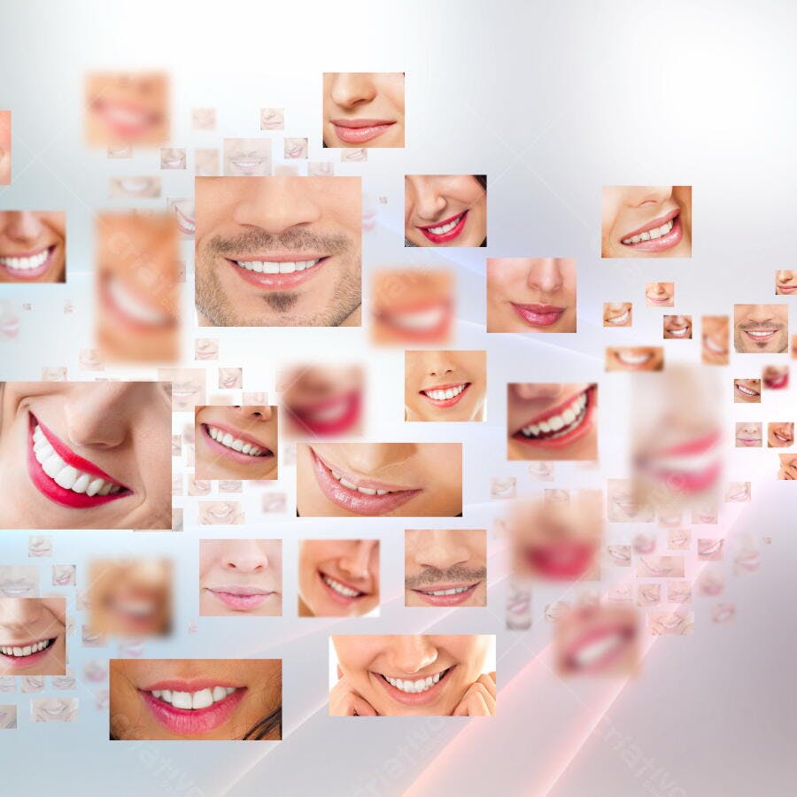 Sorrisos Saudáveis Diversos Pessoas