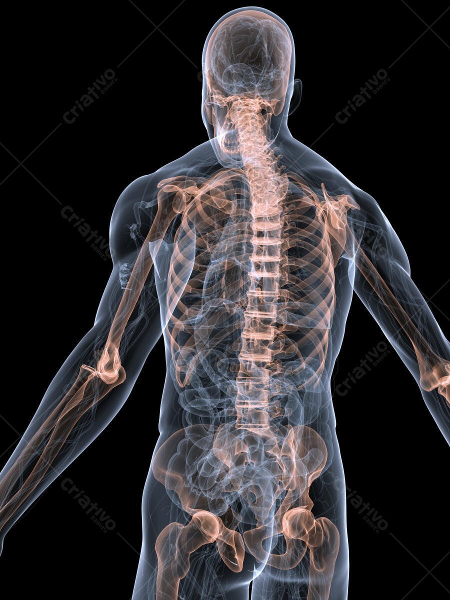 Esqueleto humano vista posterior