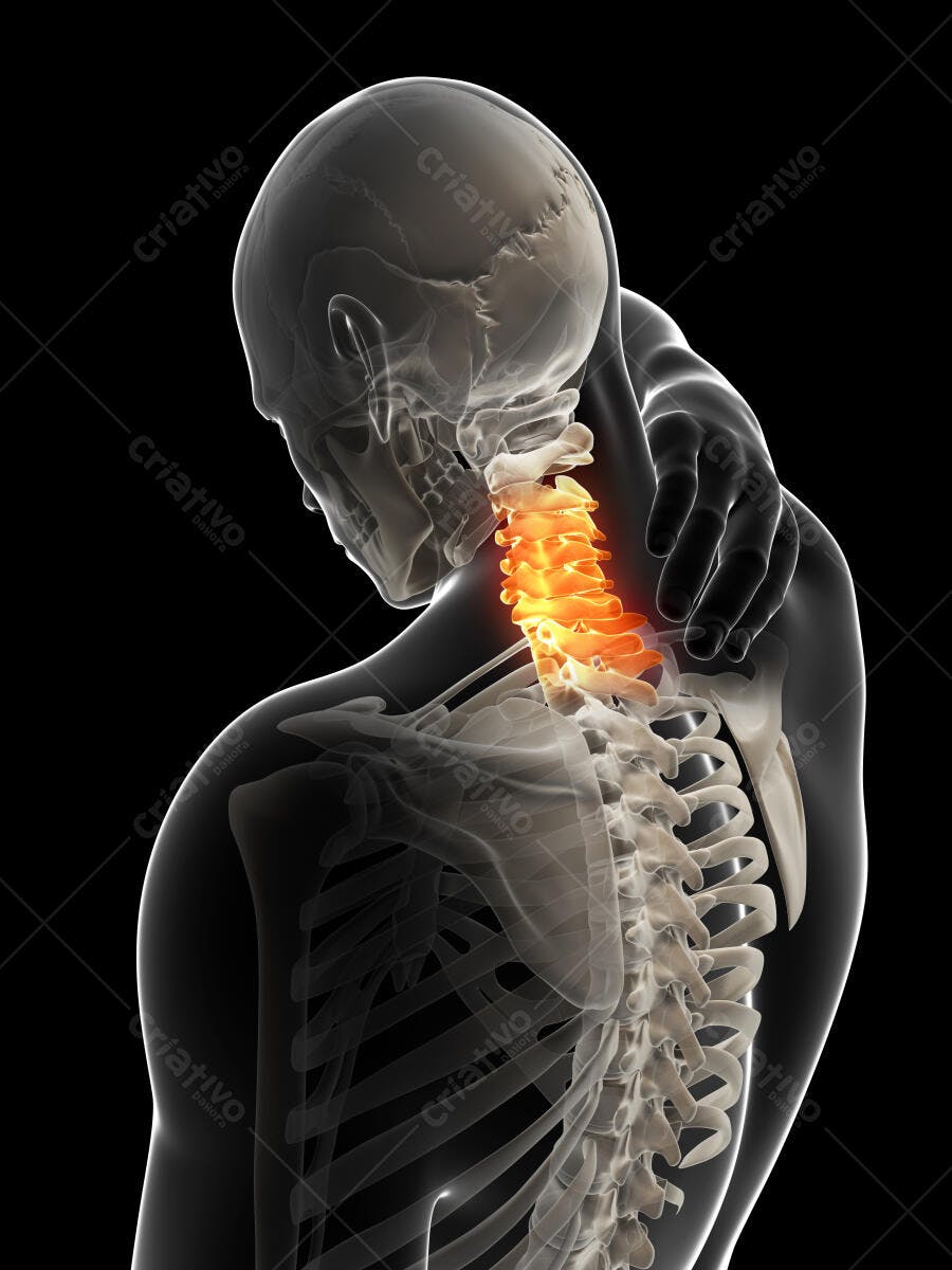 Dor Cervical Coluna Vertebral Humana