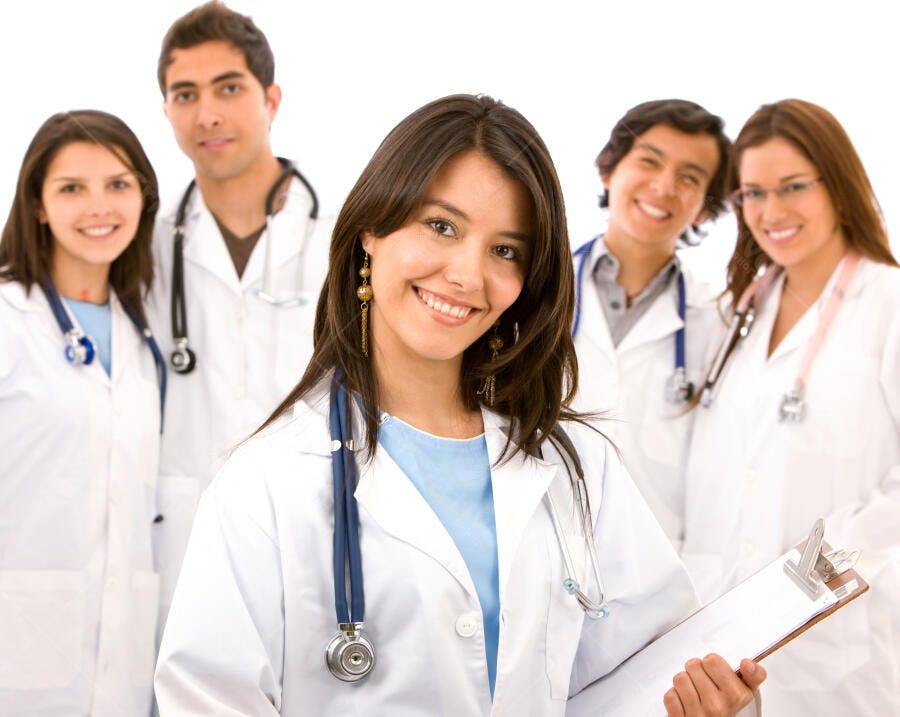 Equipe Médica Sorrindo Juntos