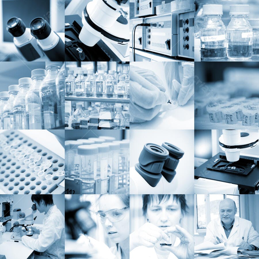 Laboratório de Pesquisa Científica Equipamentos e Cientistas