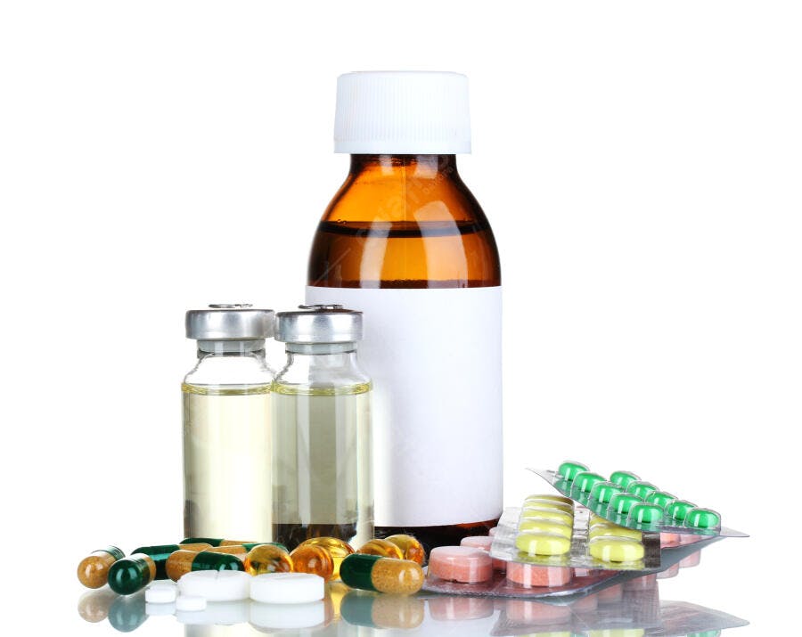 Medicamentos diversos frasco ampolas pílulas