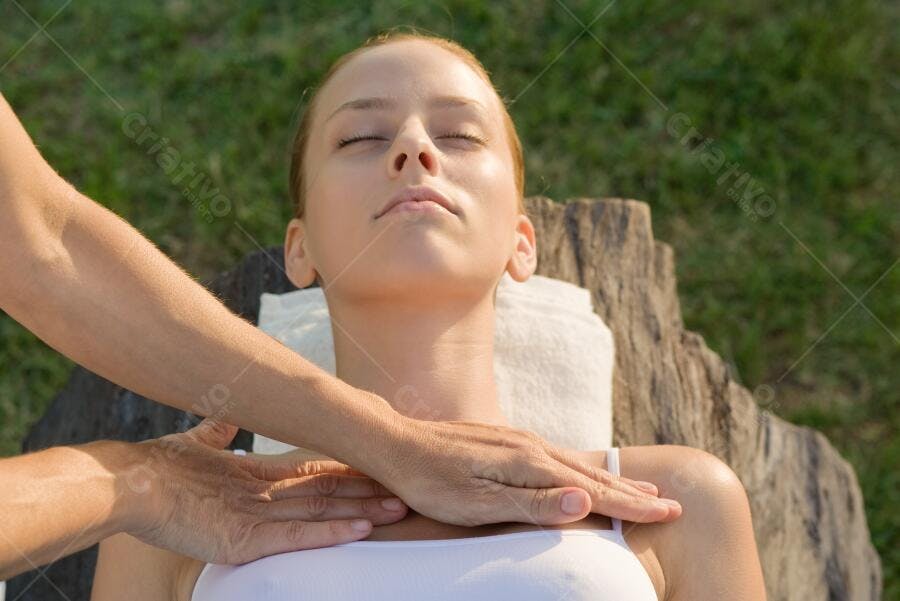 Sessão de Reiki ao ar livre