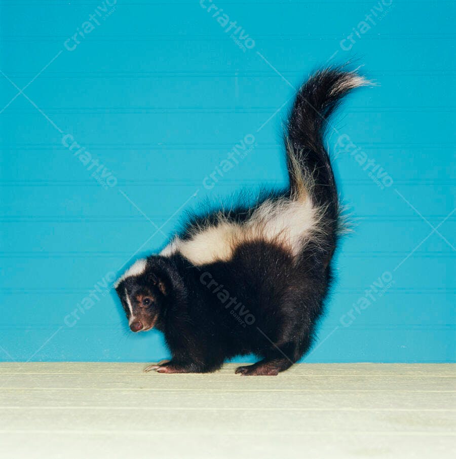 Mofongo preto e branco em fundo azul