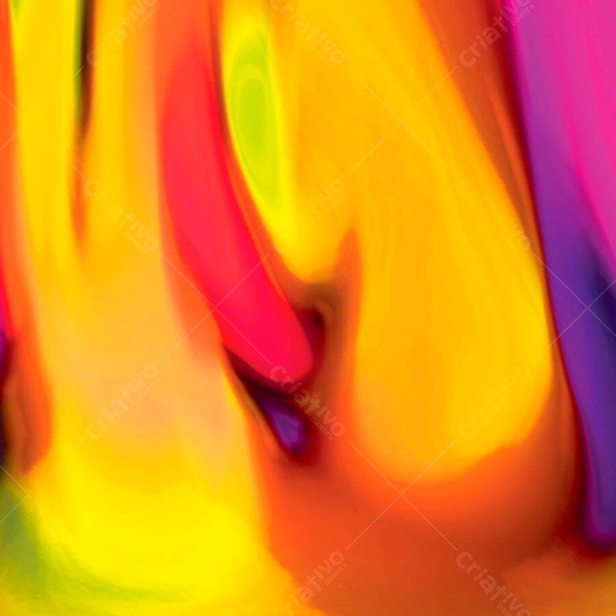 Fluxo de cores vibrantes amarelo laranja e vermelho