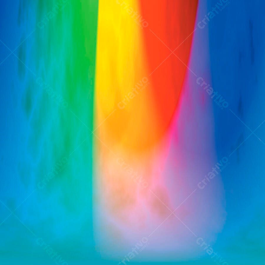 Abstração colorida em tons vibrantes