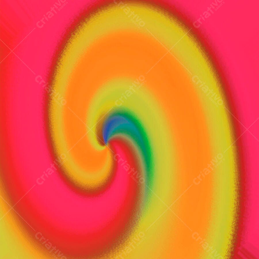 Abstração em espiral cores vibrantes