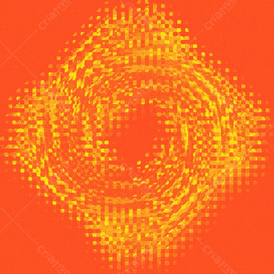 Padrão abstrato laranja e amarelo