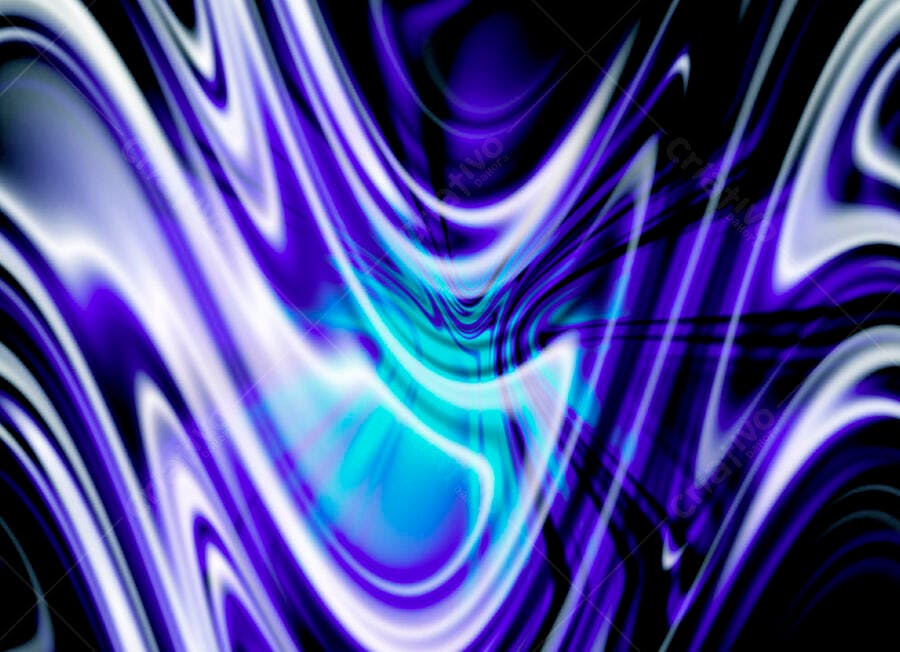 Arte Abstrata Fluida Roxo e Azul
