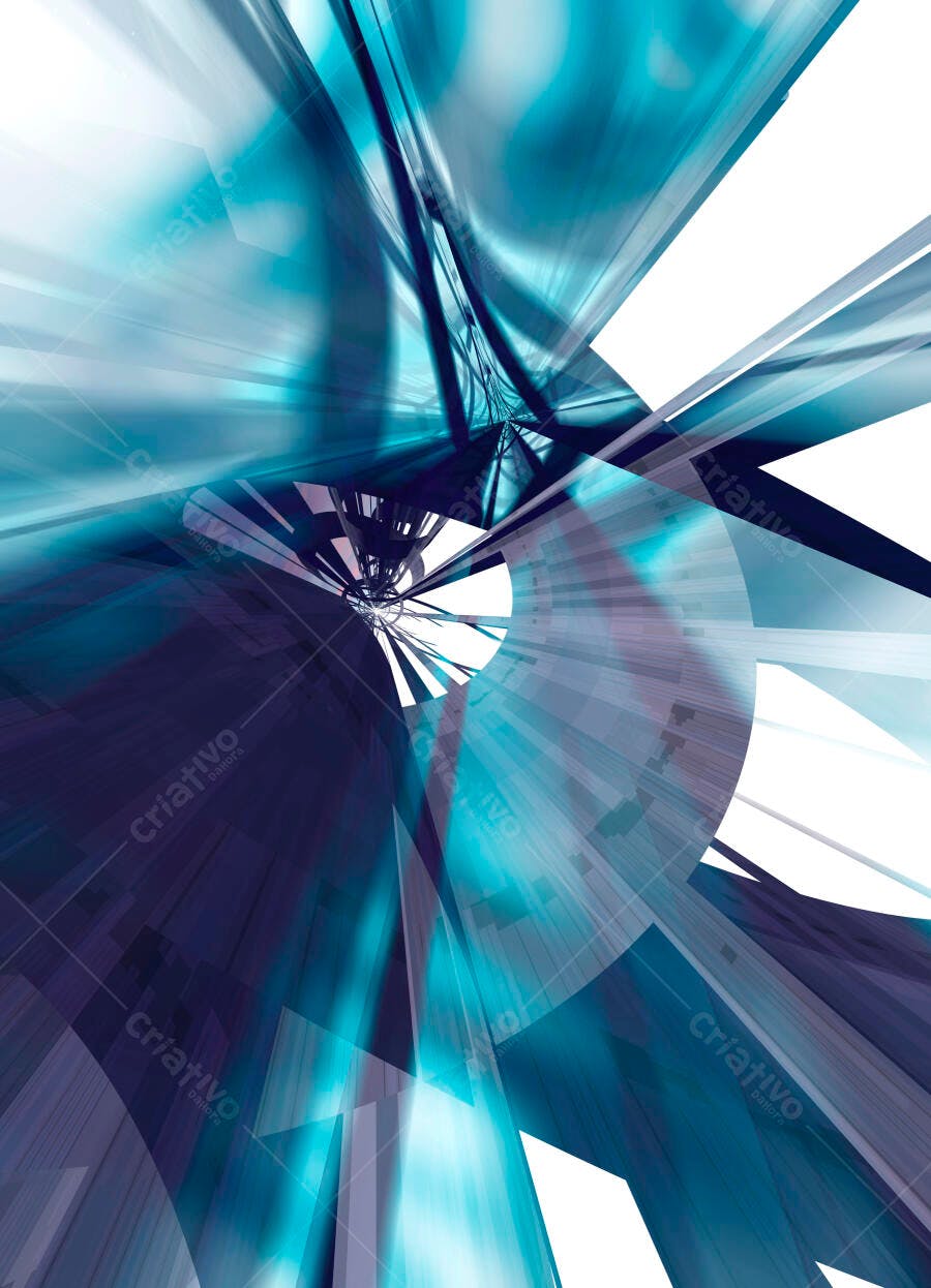 Arte Abstrata Azul e Roxa