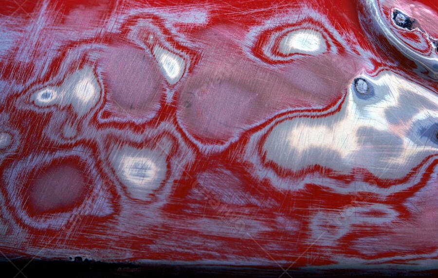 Textura metálica vermelha e prata