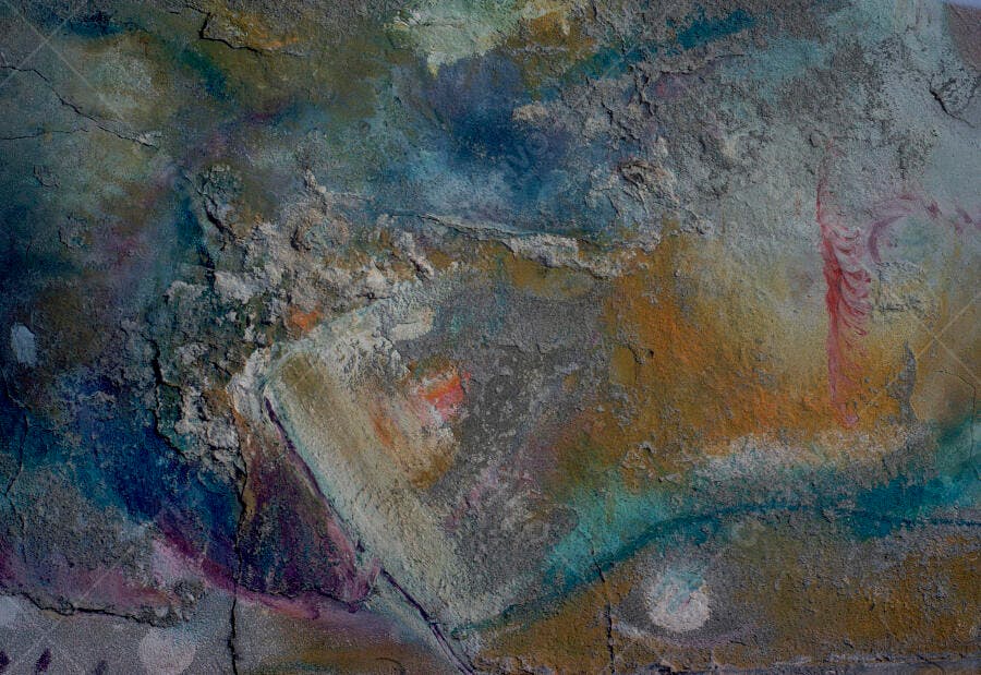 Textura abstrata em tons terrosos e azuis