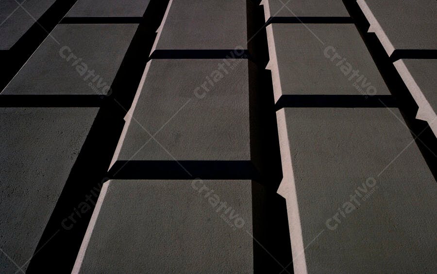 Blocos de concreto cinza arquitetura moderna