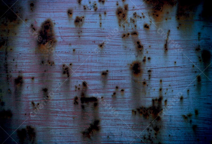 Textura de Metal Oxidado Azul e Ferrugem