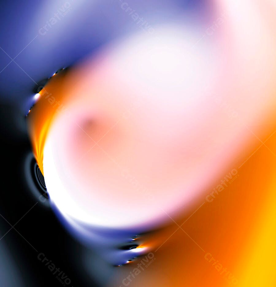 Abstract swirl laranja azul e branco