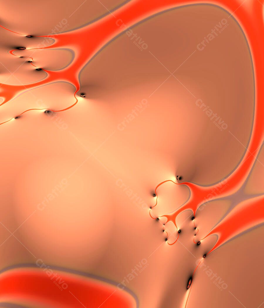 Arte Abstrata Laranjas e Bege