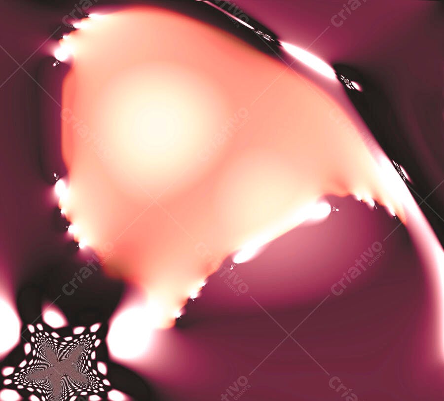 Arte Abstrata Rosa e Vermelha Fluida