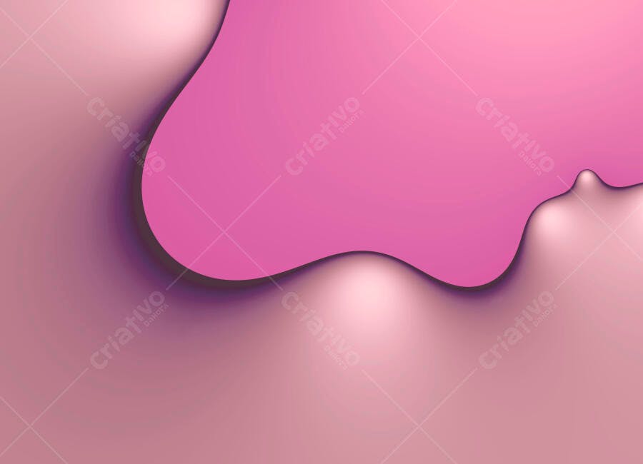 Formas abstratas em tons rosa e bege