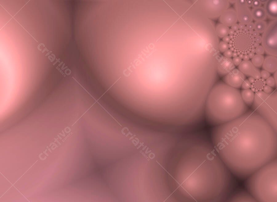 Arte Abstrata Tons Rosa Bolhas