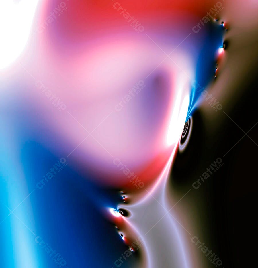 Arte Abstrata tons rosa azul e preto