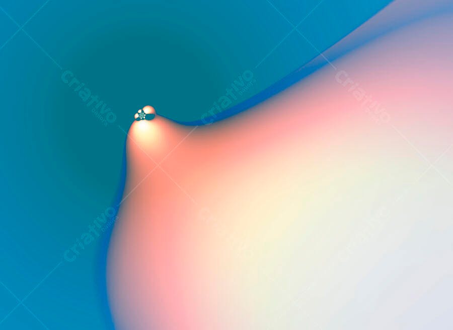 Arte Abstrata Rosa e Azul Claro