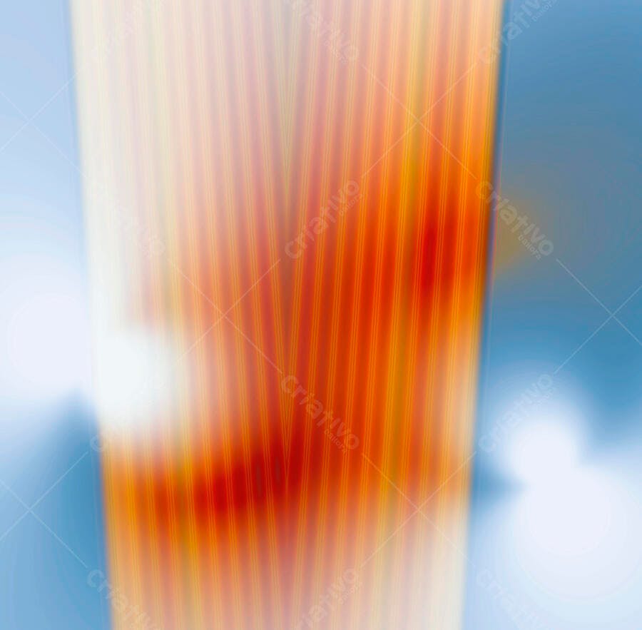 Linhas abstratas laranja e azul