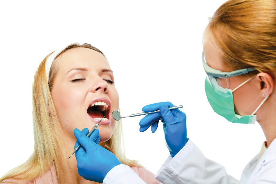 Consulta Odontológica Mulher Caucasiana