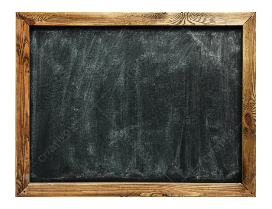 Quadro Negro em Moldura de Madeira