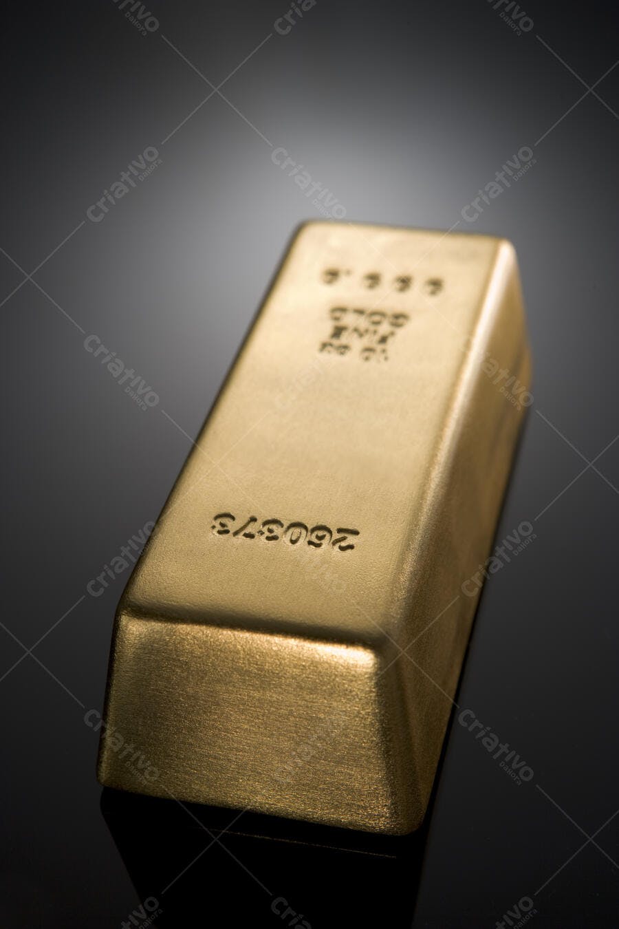 Barra de Ouro 200g superfície brilhante