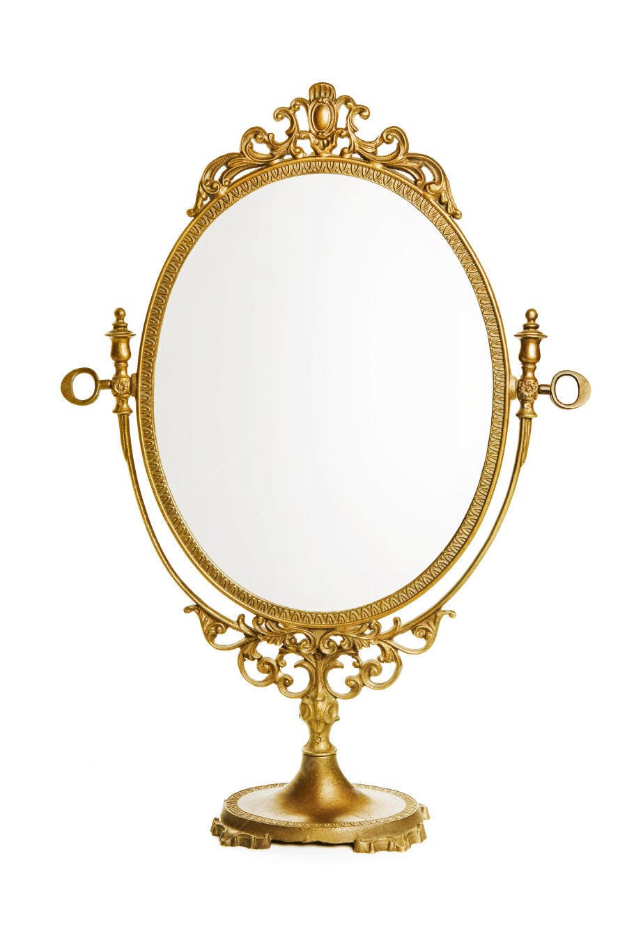 Espelho dourado vintage estilo Luís XV