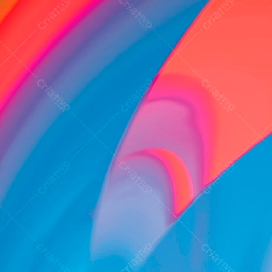 Abstract art cores vibrantes azul rosa e laranja