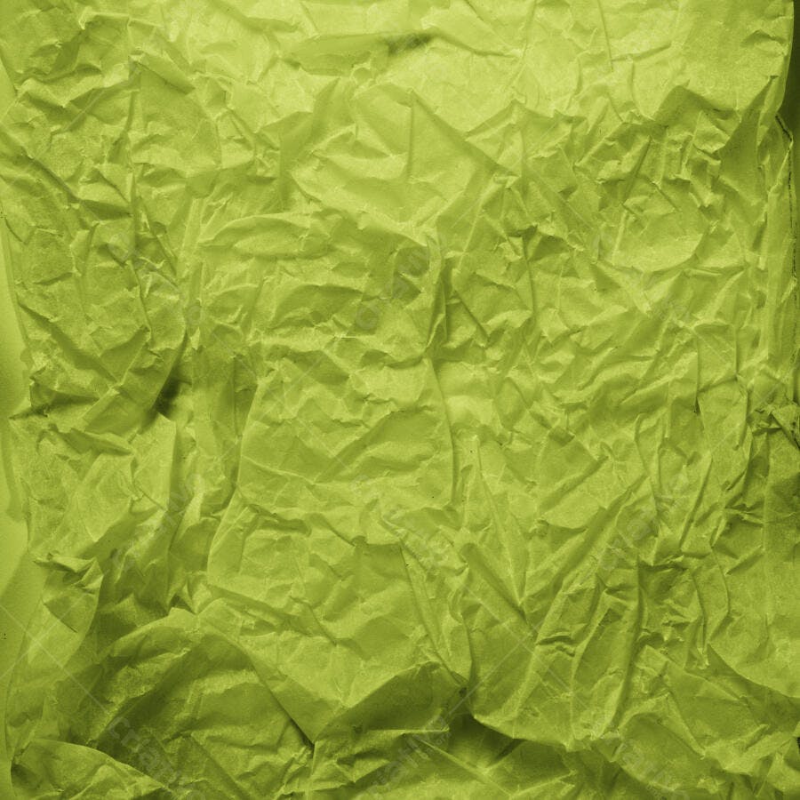 Papel amassado verde-limão textura