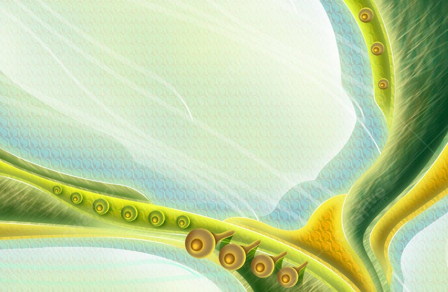 Arte Abstrata Verde Amarelo Música